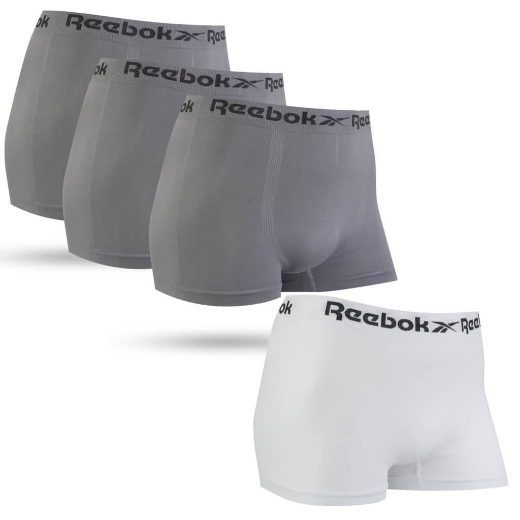 Kit 4 Cuecas Boxer Sem Costura Confortável Reebok