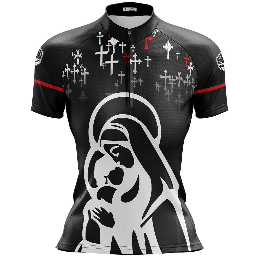 Camisa Ciclismo Feminina Dry Fit com Proteção UV Bike MTB Speed Santa Cruz
