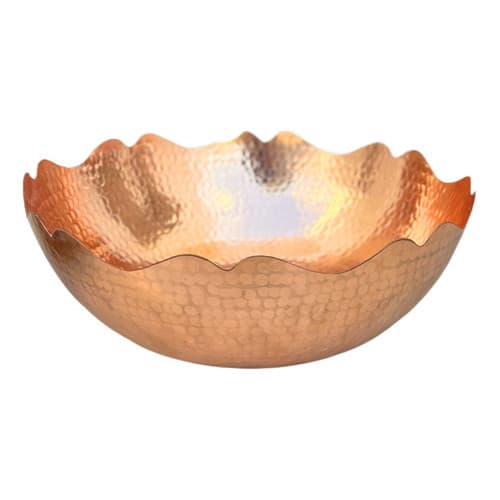 Fruteira Cobre Puro Luxo 37 Cm
