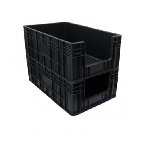 2 Gaveta Bin Gaveteiro Organizador Empilhável Caixa Plástica Fechada Super Resistente P/ Lojas