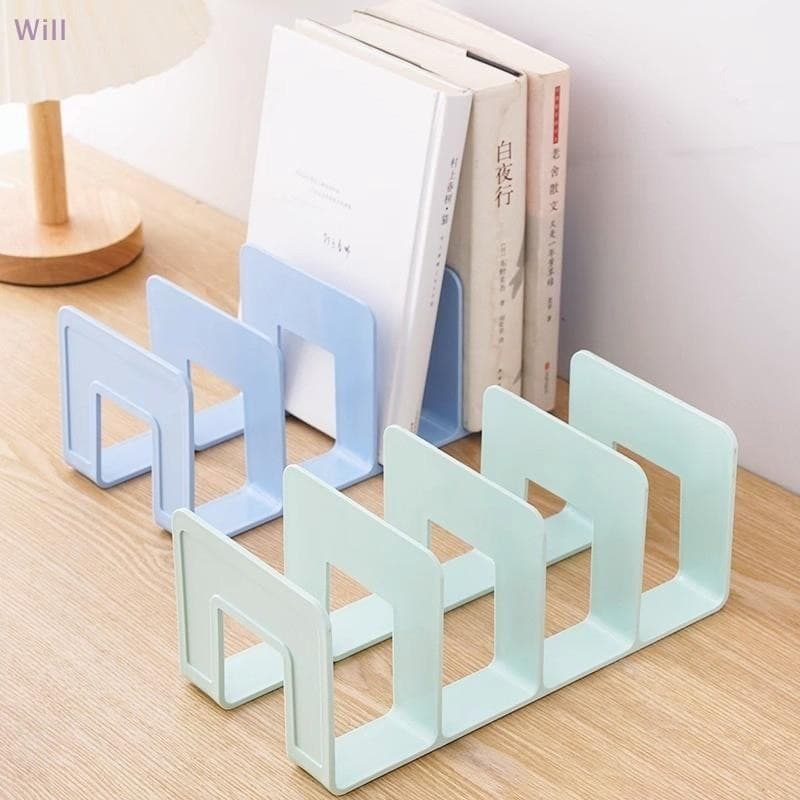 4 Grade Bookends Suporte Estante Desktop Decoração Rack De Armazenamento Livro Titular Escola Papelaria Escritório Arqui