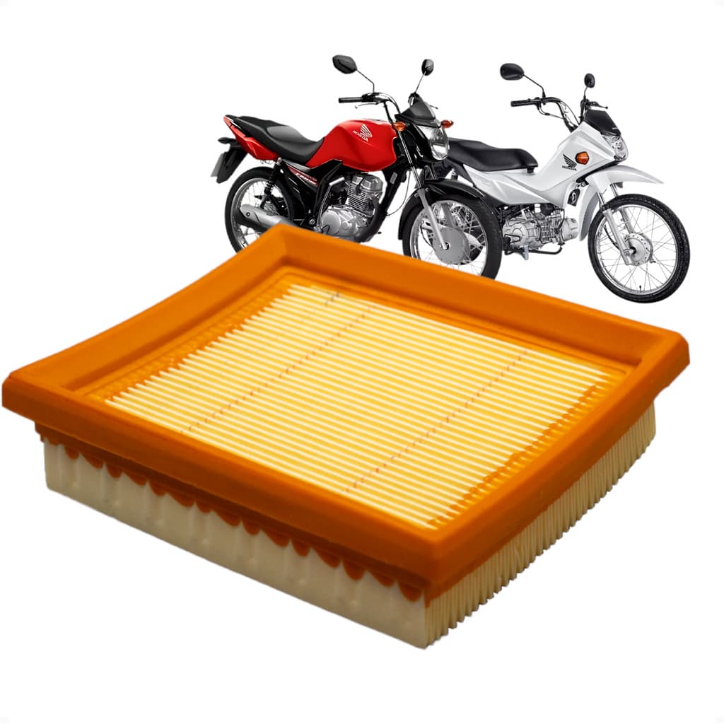 Filtro De Ar Para Cg Fan 125 2009 A 2013 Da Bros 125 2003 Até 2015 Pra Pop 100 2007 2015 Xre 190