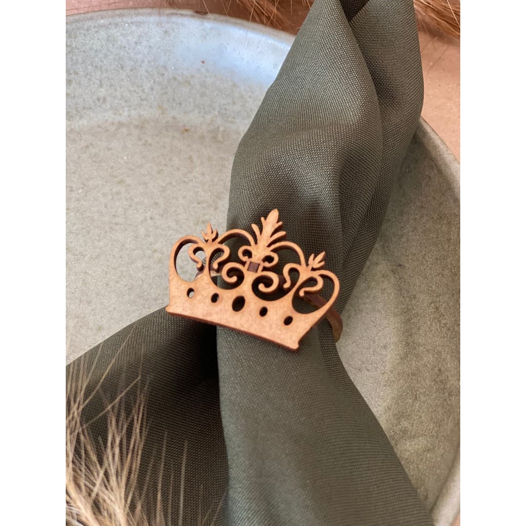100 Anéis Porta Guardanapo Coroa Principe Princesa Decoração Mesa Posta