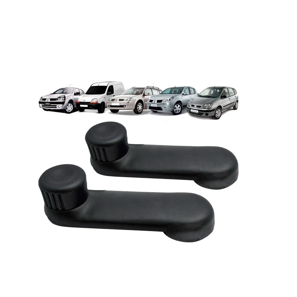 PAR MANIVELA VIDRO PORTA LOGAN SANDERO DUSTER APÓS 11