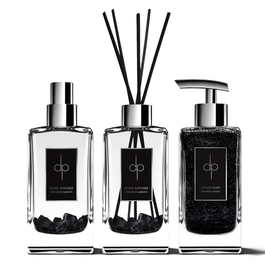 Kit Black - Aromatizador & Sabonete & Spray (Proteção)