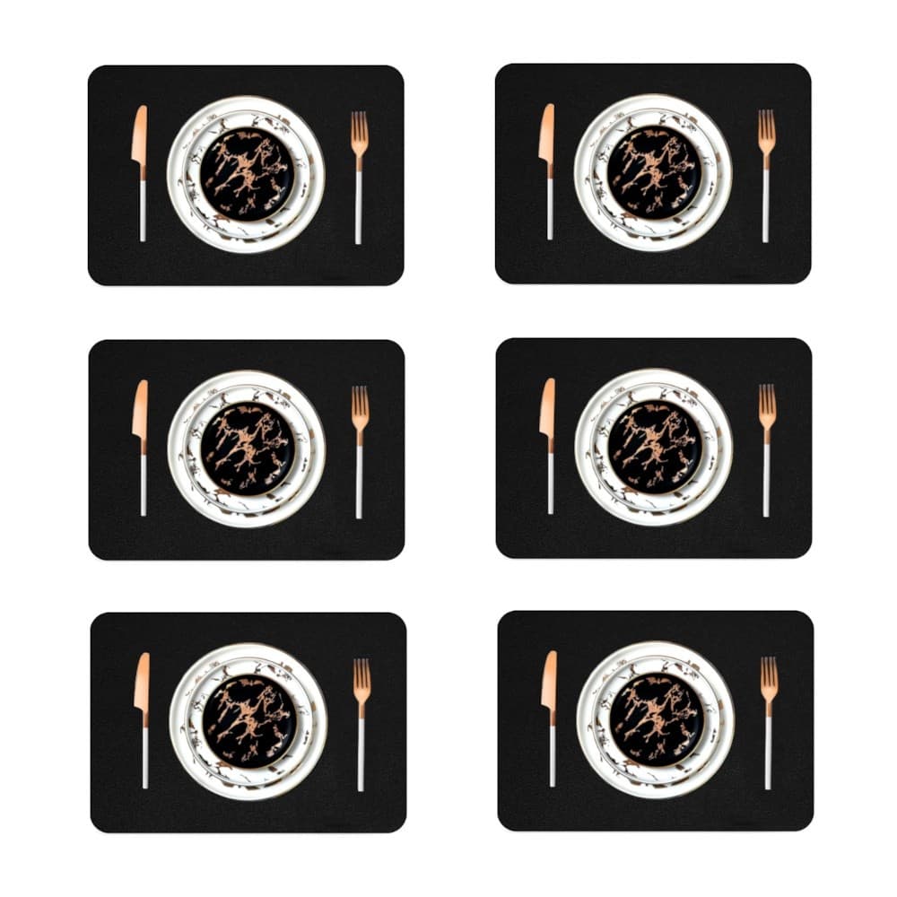 Kit 40 Pçs Jogo Americano Mesa Jantar Sala Restaurante couro