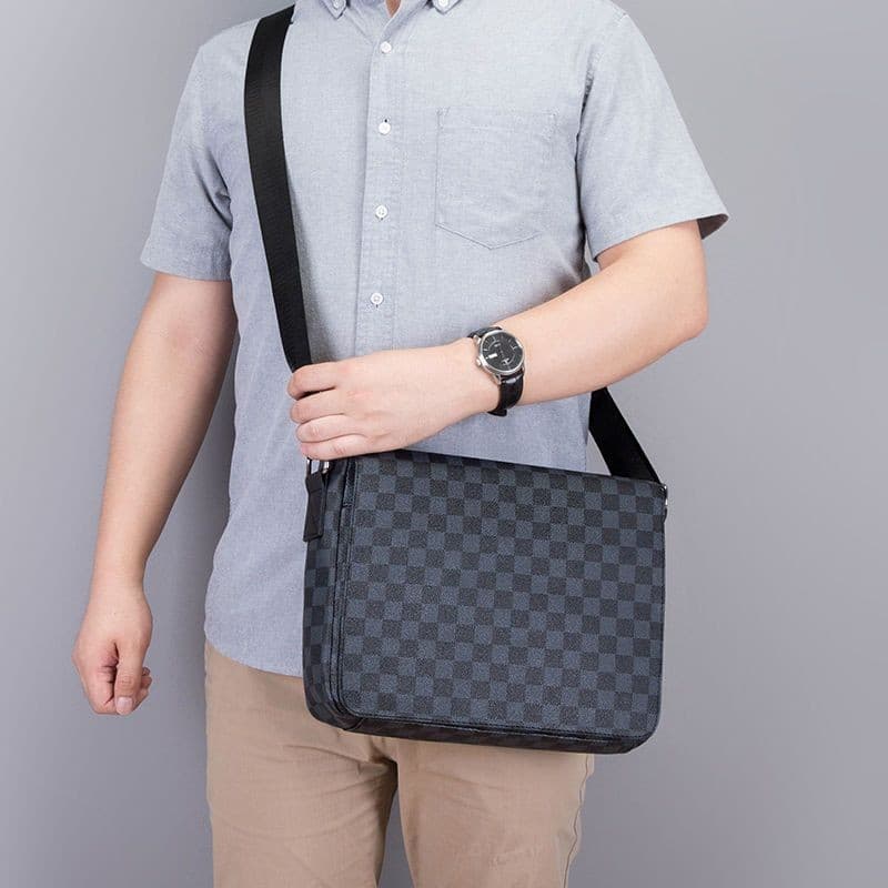 Bolsa masculina Casual Flip-flap bolsa mensageiro bolsa diagonal maleta diagonal de ombro transversal