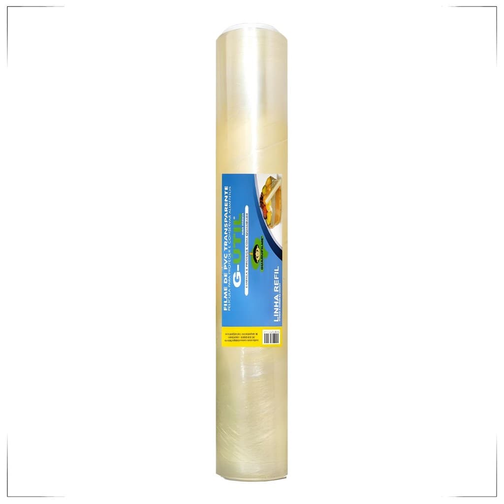 Rolo Bobina Filme De Pvc 28cm X 300 Metros