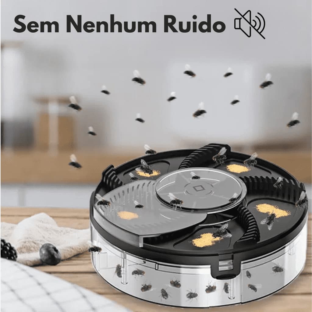 Armadilha pra Mosca Eletrica Para Cozinha  Para Moscas Insetos Automático Casa Sala Mata Mosquito Pernilongos Gaiola