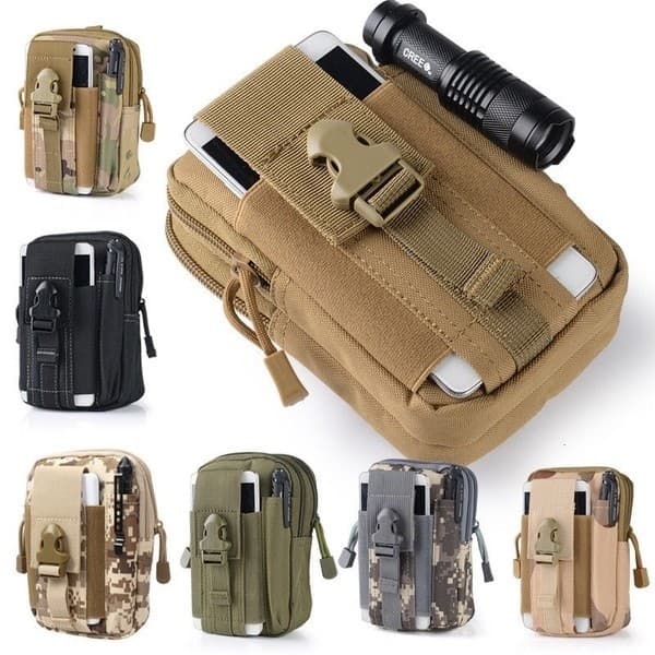 Novidade Mini Bolsa Pochete Masculina Militar Porta Celular Porta Treco Impermeável Pronta Entrega