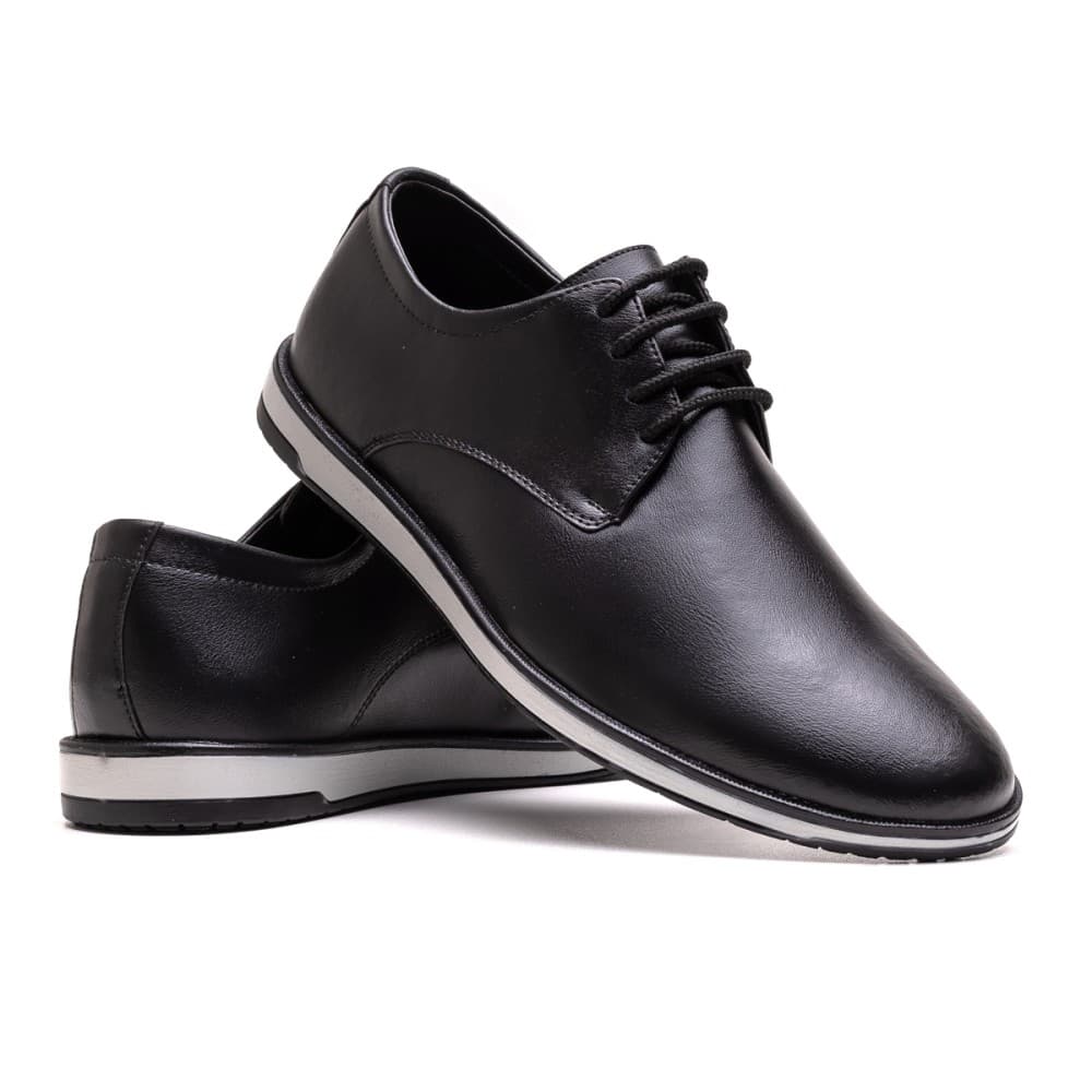 Sapato Derby Masculino Fecho Cadarço Sapato Casual Social