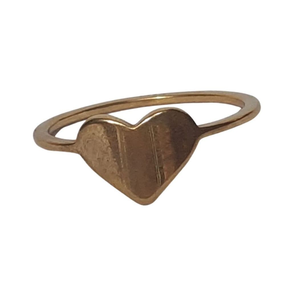 Anel Feminino Coração Dourado 1mm (A-198)