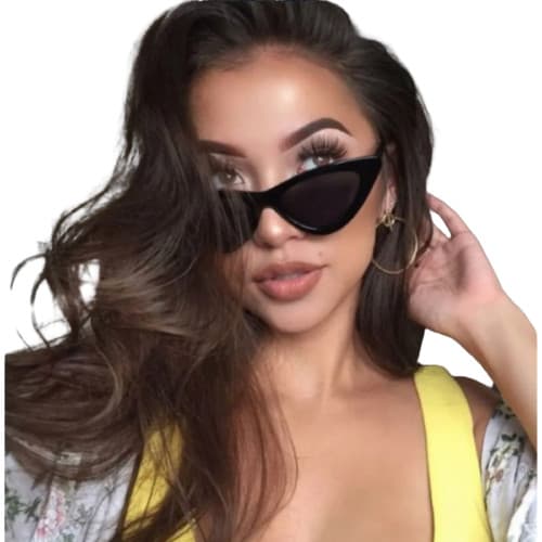 Óculos De Sol Feminino Estilo Gatinho Retrô Vintage Para Festa Passeio Com Proteção Uv Promoção