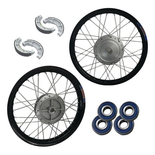 Par De Roda Fabreck Ferro Cg Titan Fan 150/160 Lona/rolament