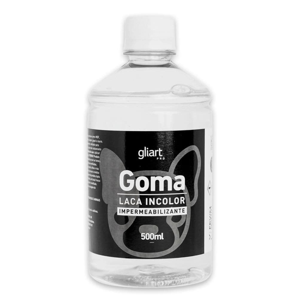 Goma Laca Incolor Impermeabilizante Gliart 500ml