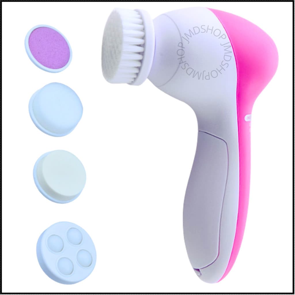 Massageador Facial 5 em 1 Escova Aparelho Esfoliante Limpeza Skincare Cuidados Maquiagem