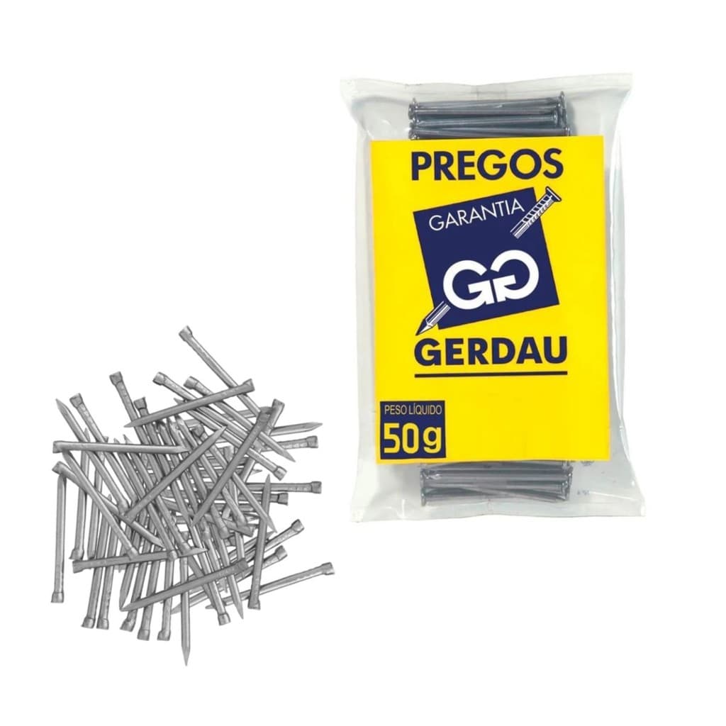 Prego Polido Sem Cabeça 17x21 3mm x 48,3mm 50g Gerdau
