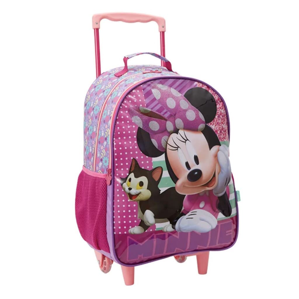 Mochila Minnie e Fígaro com Rodinhas Escolar 14 Xeryus