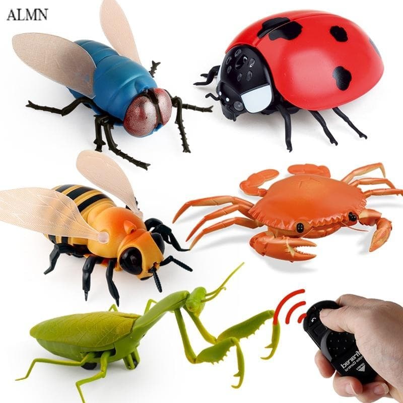 Infravermelho RC Controle Remoto Inseto Animal Joaninha Traça Voar Brinquedo Kit Adultos Crianças Novidade Brinquedos LY