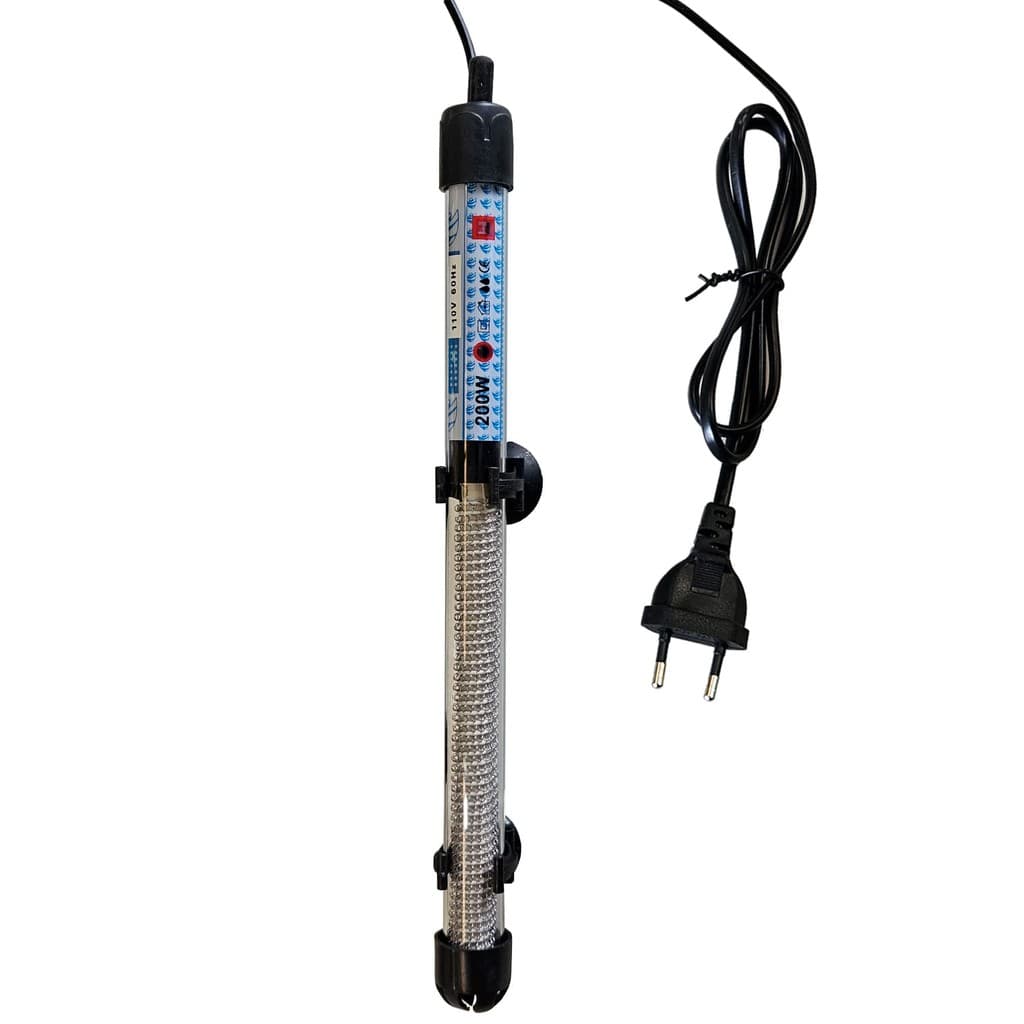 Aquecedor C/ Termostato Para Aquario Eloo Pet 200W Rs-200W