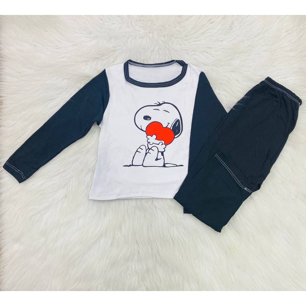 Pijama Infantil de Inverno Suede Snoop
