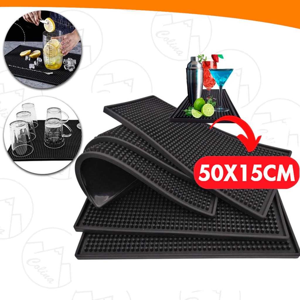 Tapete Escorredor de Louça 50x15CM Emborrachado Antiderrapante Para Drinks Lava Louças Cozinha Kolling Sell