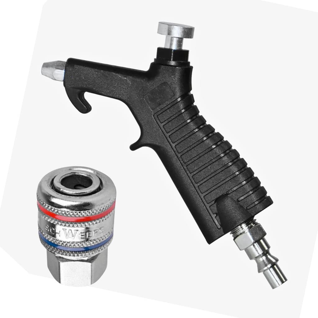 Kit Bico De Sopro E Limpeza Com Engate Rápido E Pino Conector 1/4