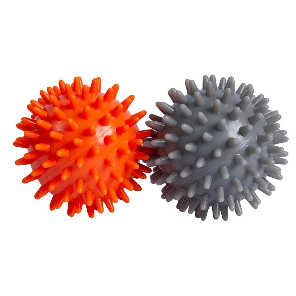 Par de Bolas Massagem PVC T126 Cinza e Laranja Acte