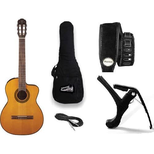 Violão Takamine Náilon GC1ce + Brindes (capa, correia, cabo, capotraste)