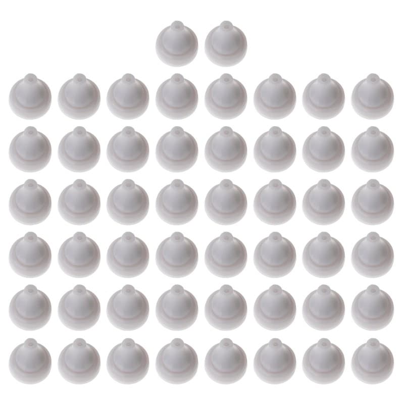Estone 50 Peças Bico De Chuveiro De Silicone Cabeça Sprays Buraco Ponta Redonda Para Furo 4mm