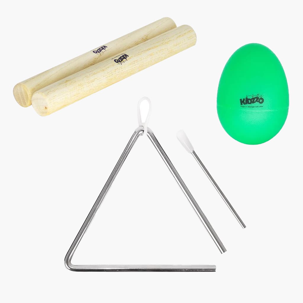 Kit de Sons Essenciais Instrumentos Musicais para Crianças - Musicalização Infantil