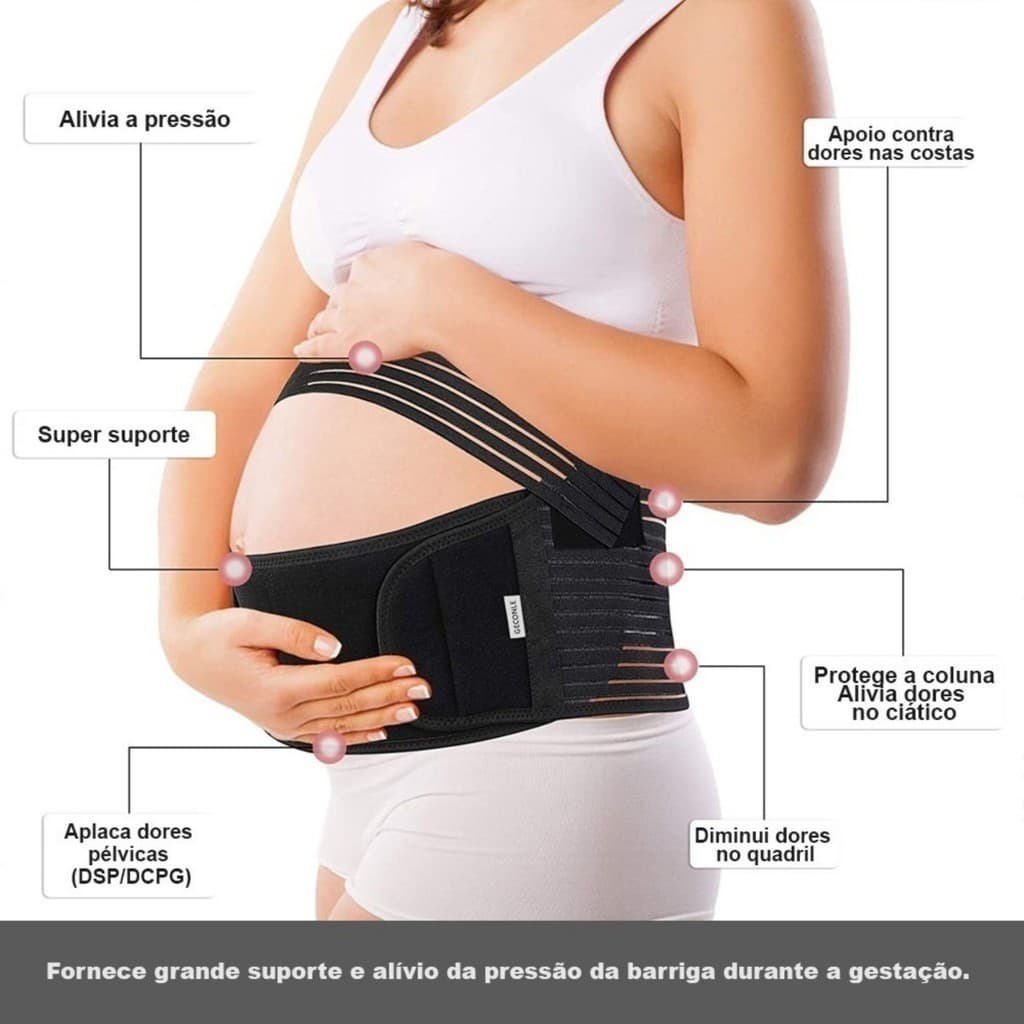 Cinta Faixa Abdominal Barriga Gestante Gravidas Abdômen