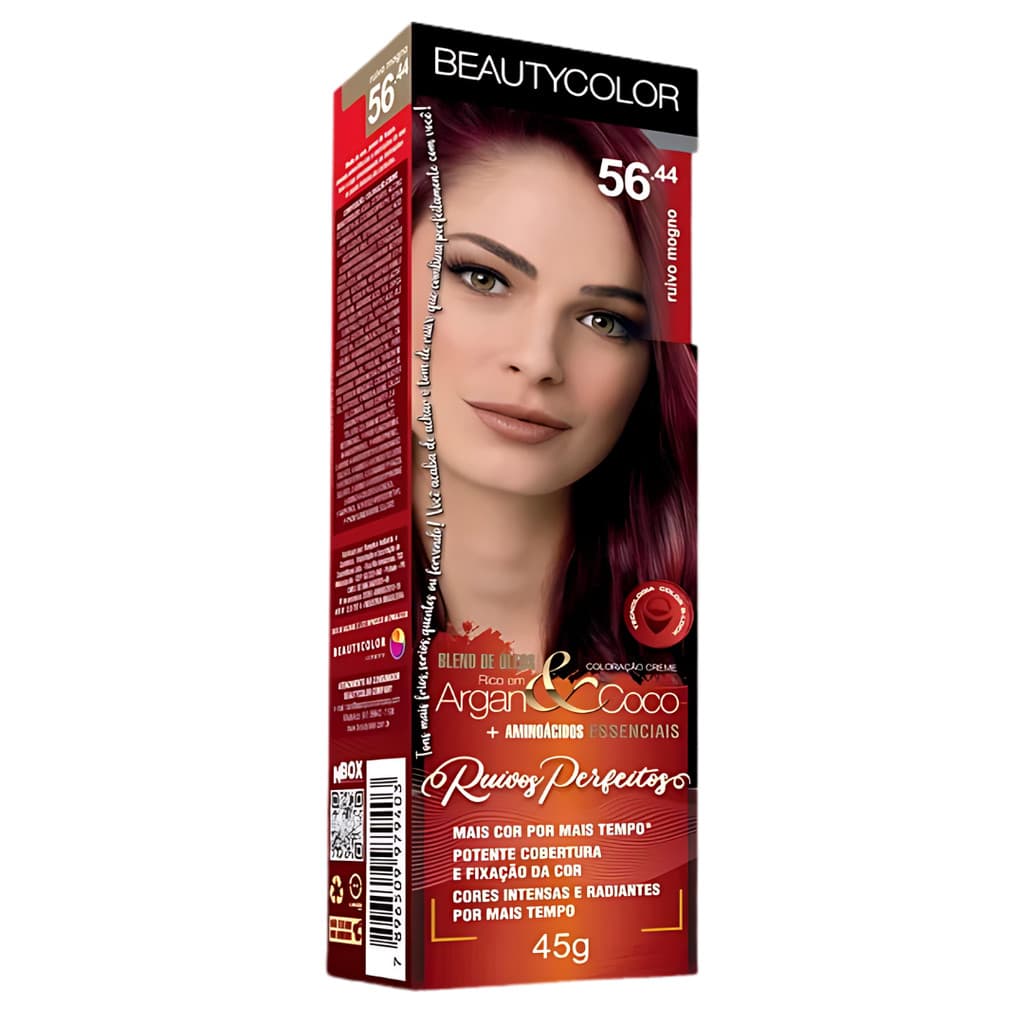 Coloração Ruivo Mogno 45g 56.44 - Beauty Color