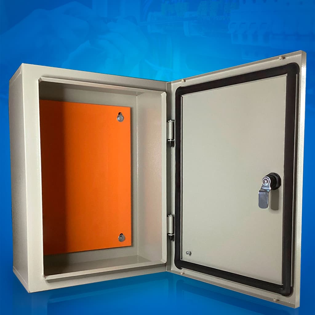 Caixa Quadro Comando 20x20cm / 30x20cm / 35x20cm Montagem Painel Laranja Elétrico Sobrepor Cor Bege