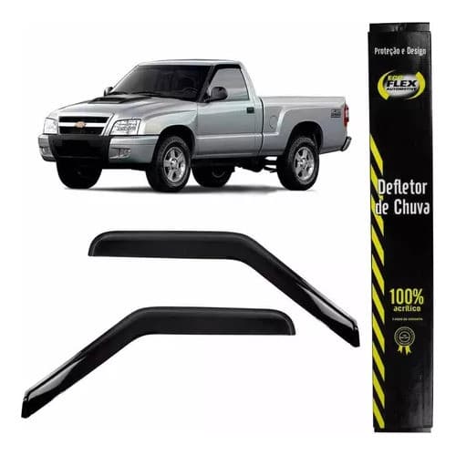 Calha De Chuva Fumê S-10 1996 A 2011 Cs Estendida 2 Portas Promoção Ecoflex