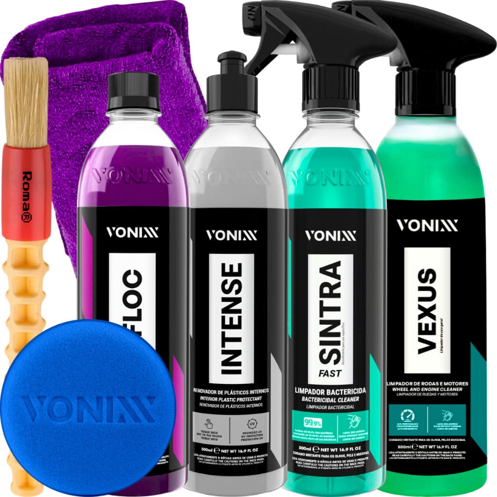Kit Limpeza Automotiva Vexus V-Floc Intense Sintra Vonixx