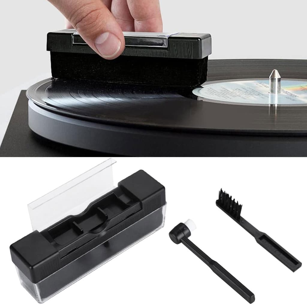 1 Pçs Anti-Estático Fonógrafo Turntable Vinil Registro Kit De Limpeza Removedor De Poeira Escova Para LP Discos De Manut