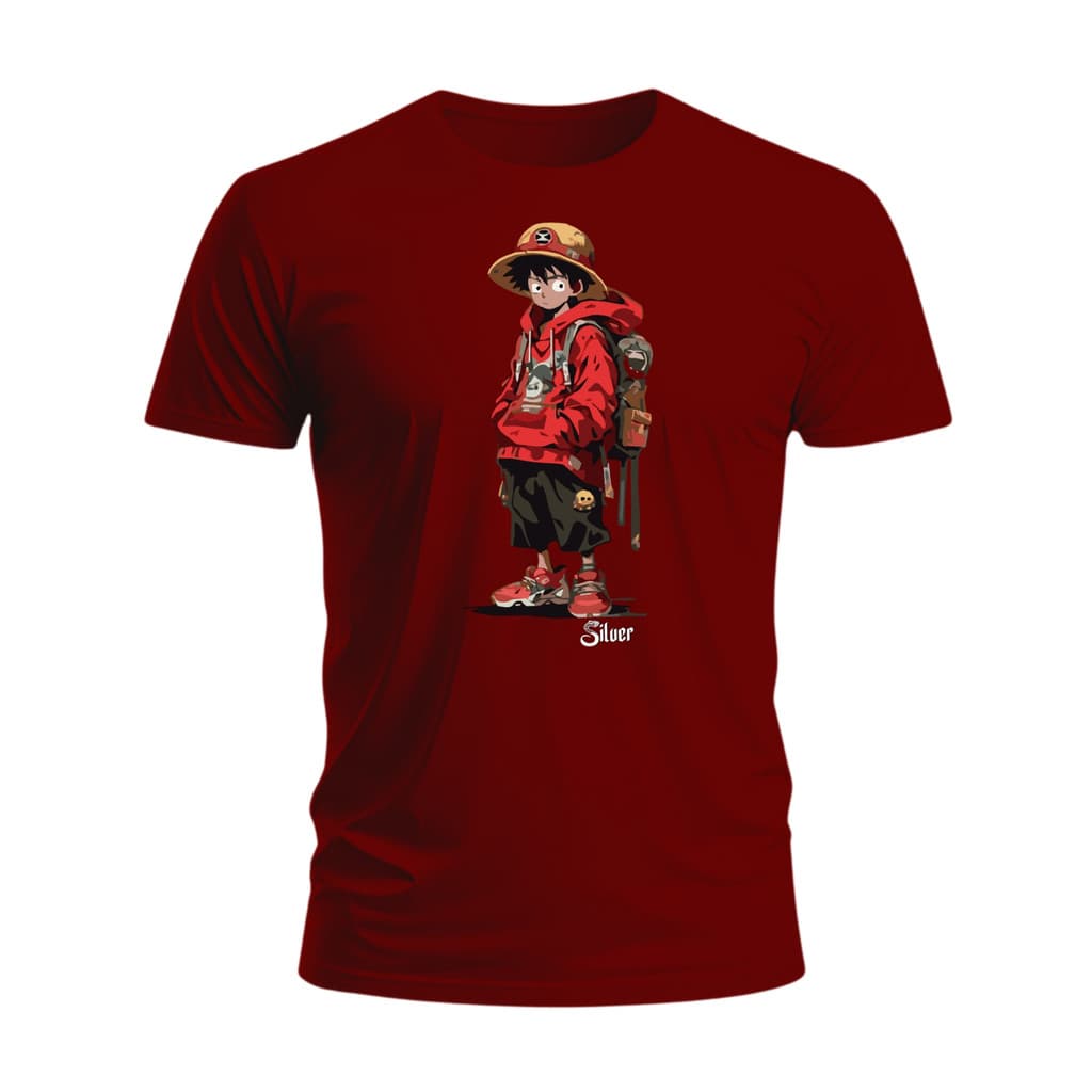 Camiseta Monkey D. Luffy Anime One Piece Camisa 100% Algodão
