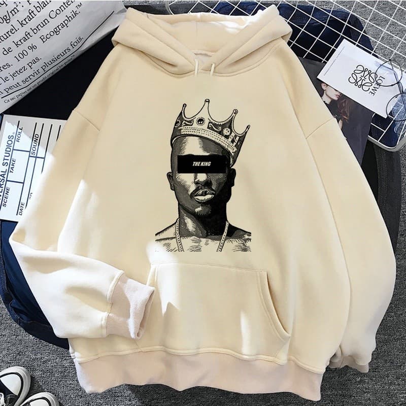 Moletom Moletom Canguru Unissex Algodão Tupac 2pac hip hop