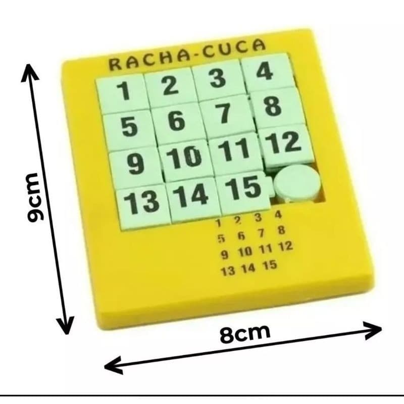 1 UNIDADES racha cuca quebra cabeça NUMEROS diversão