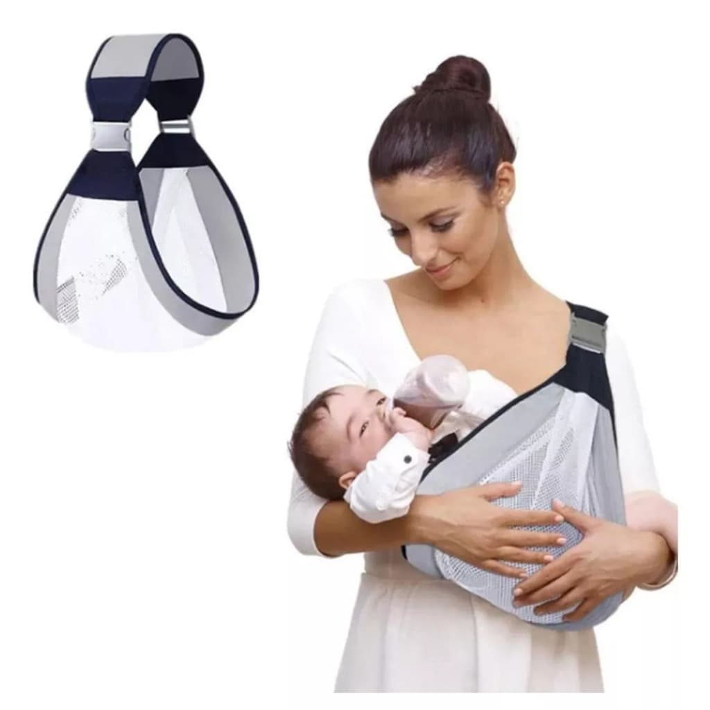Canguru Ergonômico Carrega Bebe Com Alça De Ombro Ajustável Rede Respirável Confortável Dobrável