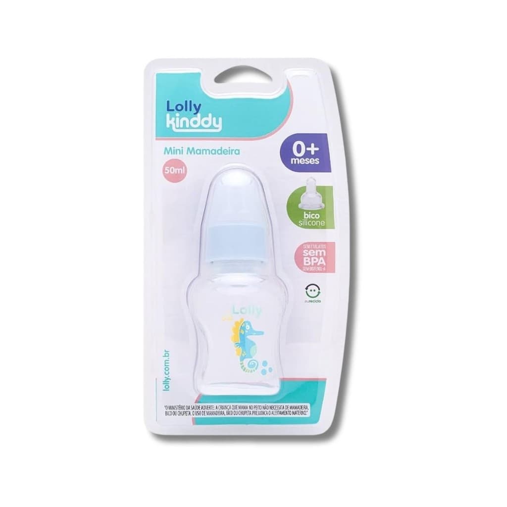 Mini Mamadeira Oceano 50ml R Azul Lolly