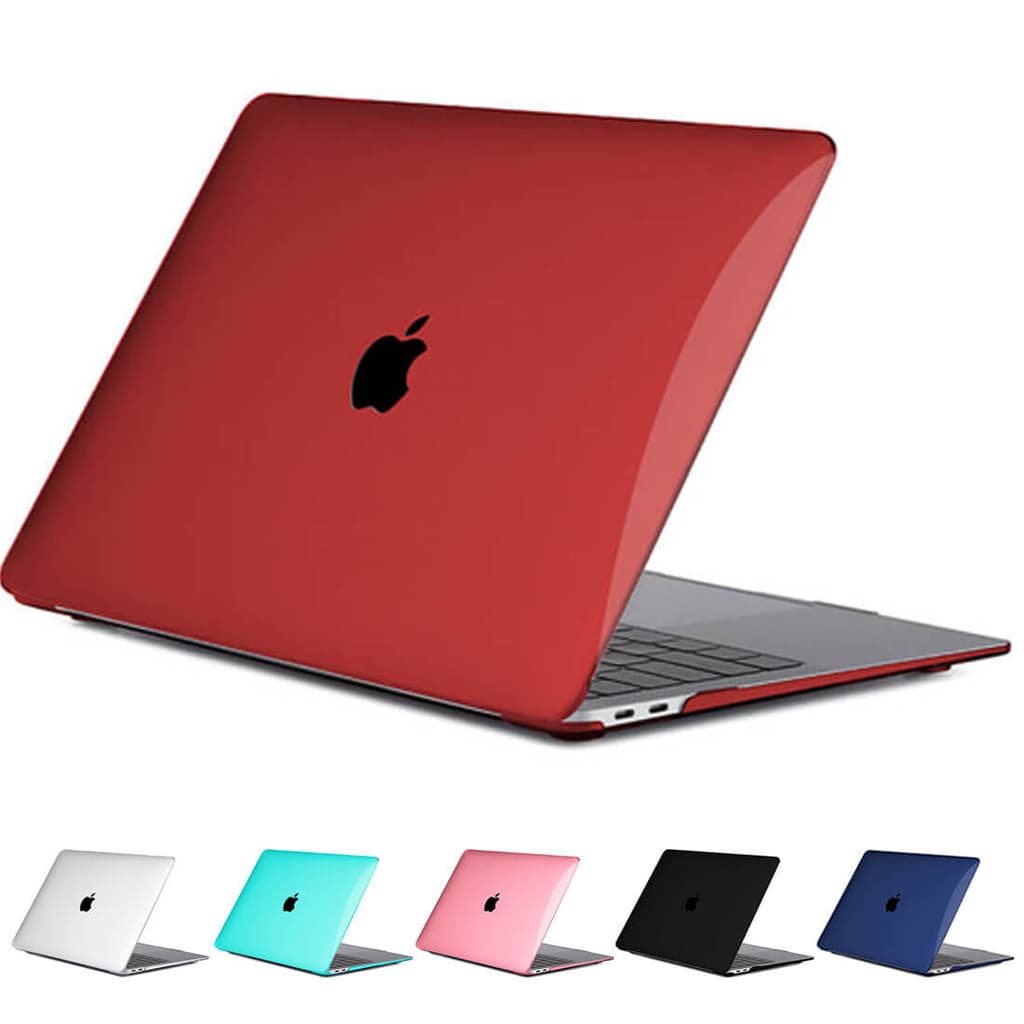 Capa Logo Recortado Macbook Air 13.6 pol A3113 Cor:Vermelha