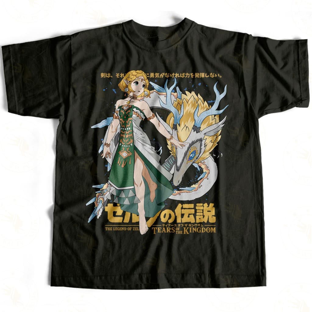 Camiseta Zelda Princess Legend of Tears in Zelda Kingdom 100% Algodão Casual Moderna