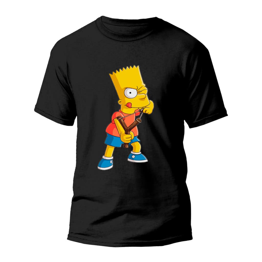 Camiseta Premium Algodão Estampada Especial Bart Simpson REF1245