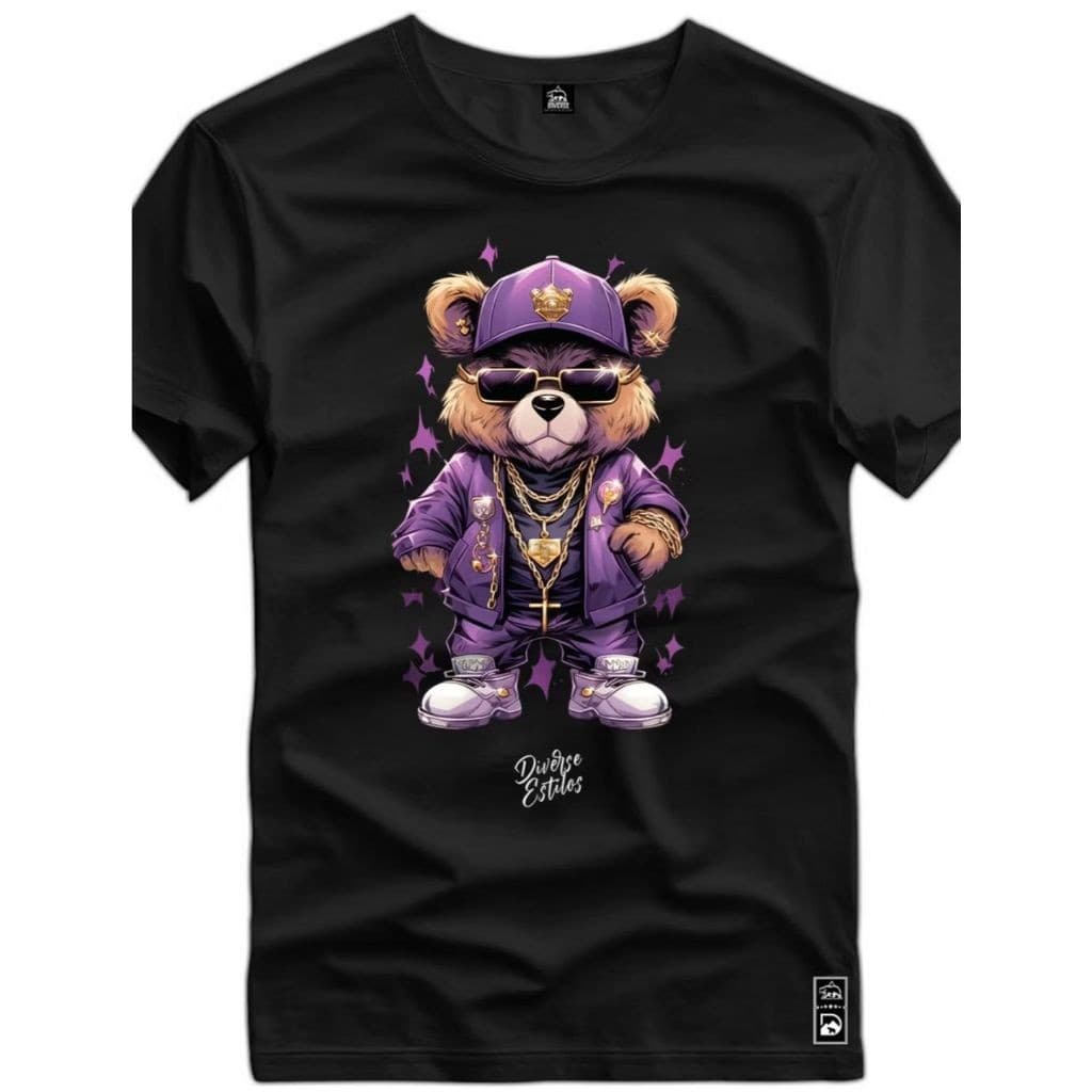 Camiseta T-Shirt Premium Masculina Plush Swagger Diverse Camisa 100%Algodão