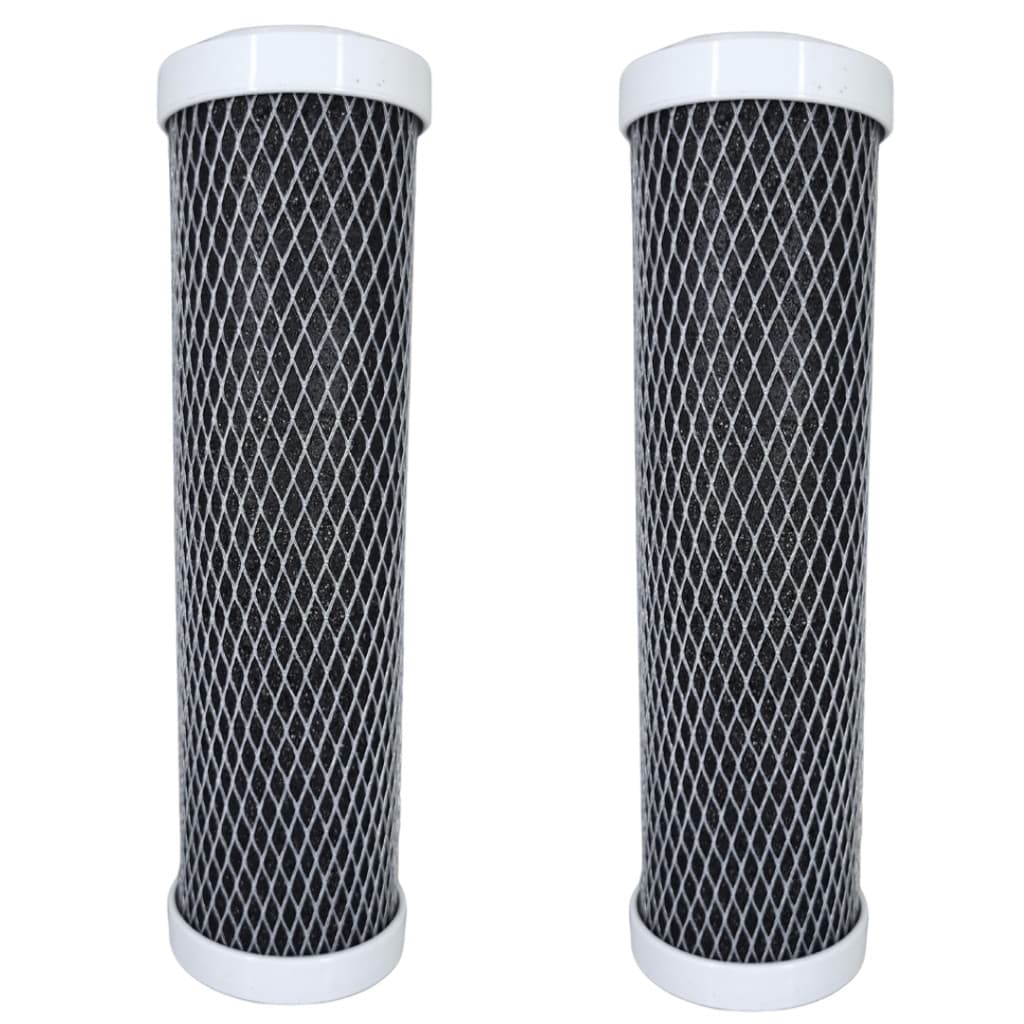 Kit 2 Refil Filtro Carbon Block Aquablock 10'' 5 Micras