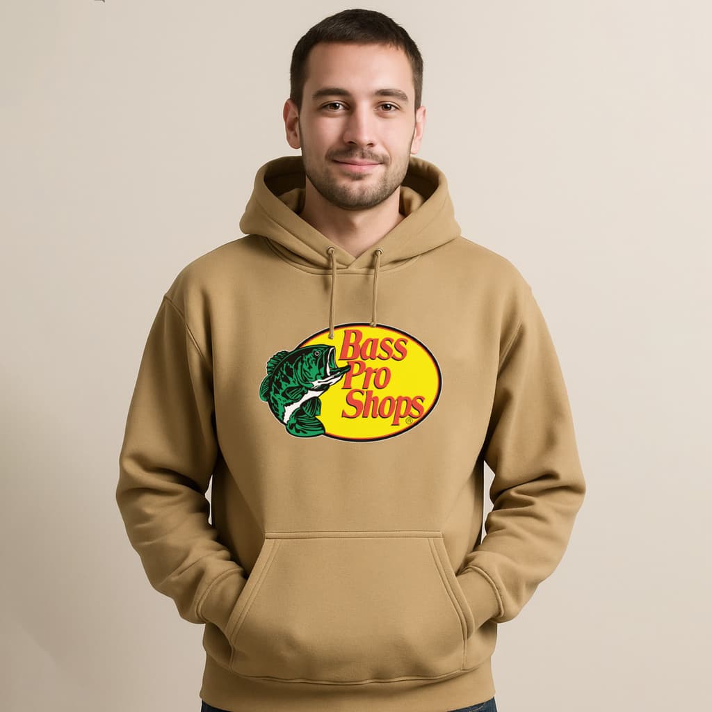 Moletom Masculino Original Bass Pro Shops de Pesca Pescador Blusa Grossa Reforçada