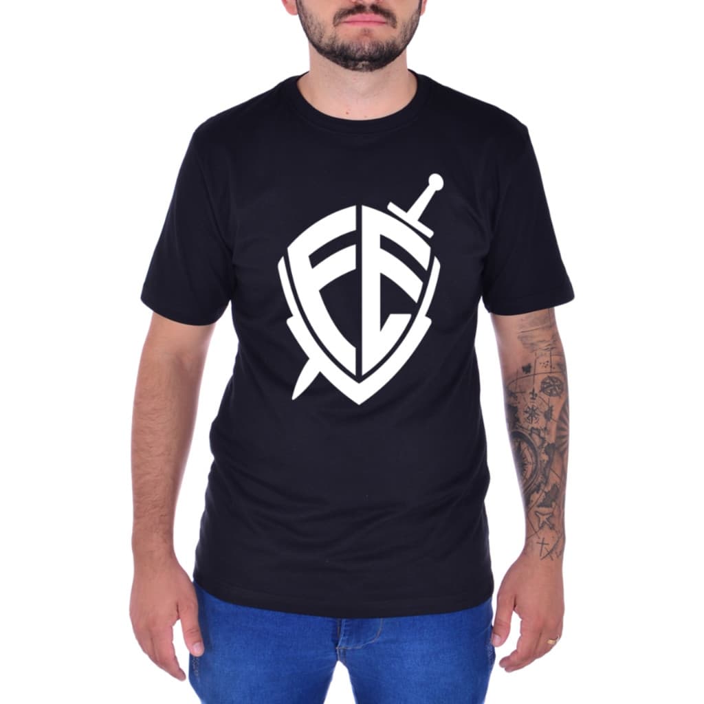 Camisas Camisa Masculina Camiseta Escudo Da Fé Gospel Igreja Jesus Promoção Fashion Hub