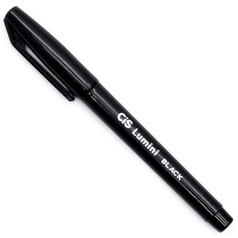 Caneta Marca Texto Preto Cis Lumini Black